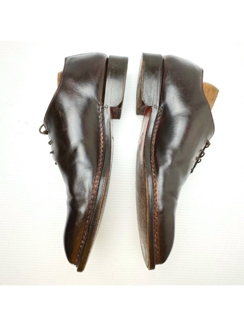 BONTONI De La Ville lace-up brown shoes 13 - Picture 5 of 12